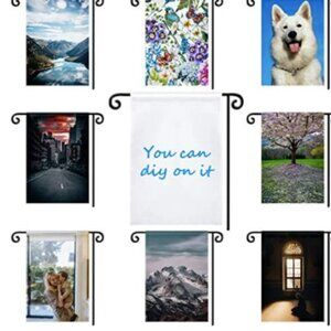12 Sublimation Garden Flag 12x18 Bank Polyester Sublimation